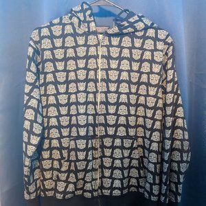 Transformer Autobots Hoodie ZipUp Jacket Black/White - Small
